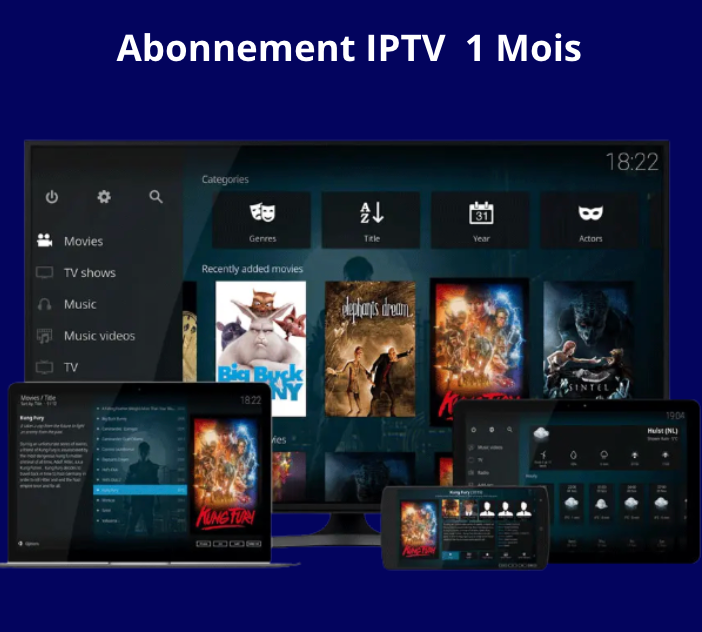Abonnement iptv ott de 1 mois