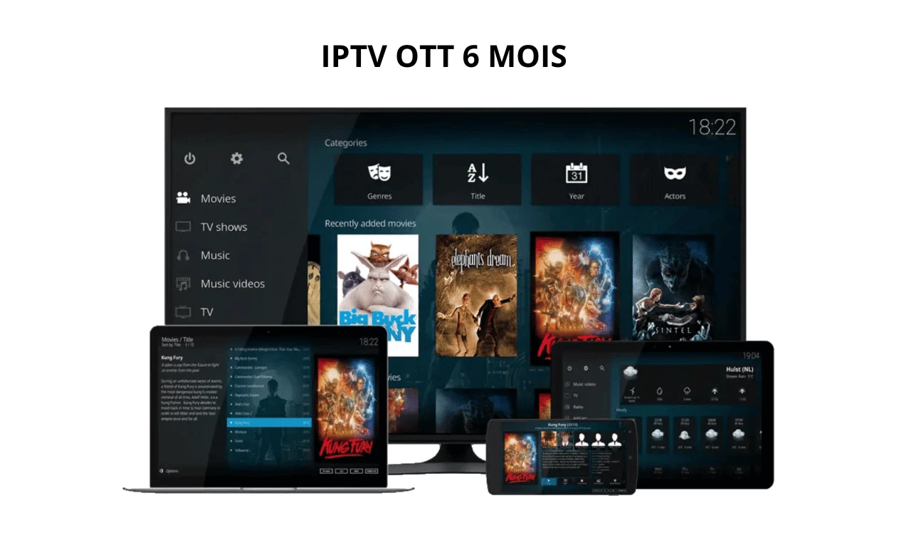 Abonnement iptv ott 6 mois