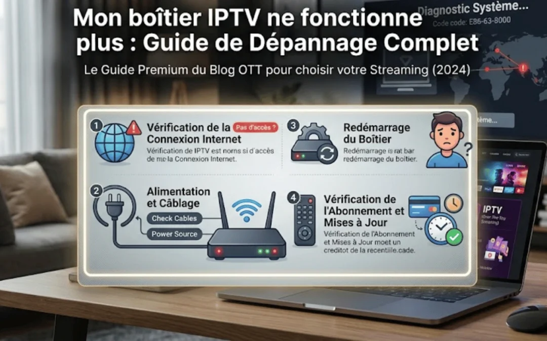 mon boîtier iptv ne fonctionne plus