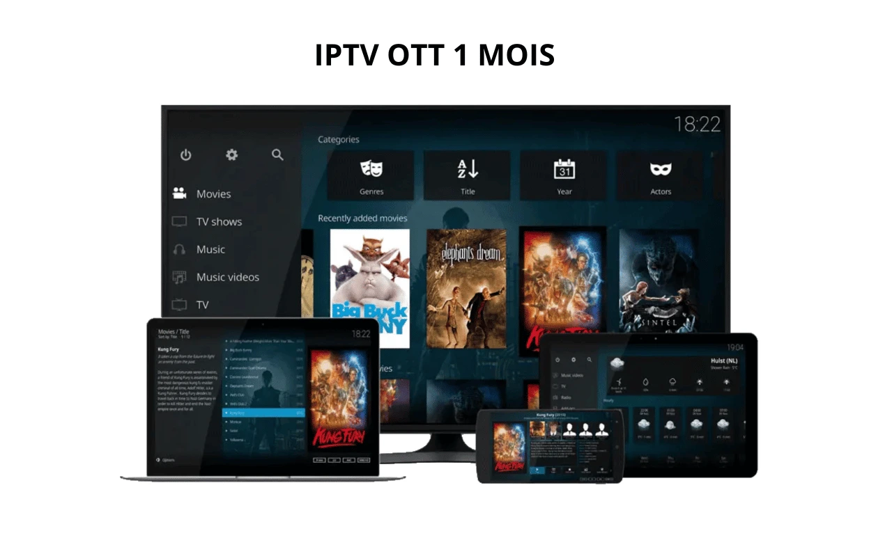 abonnement IPTV OTT 1 MOIS