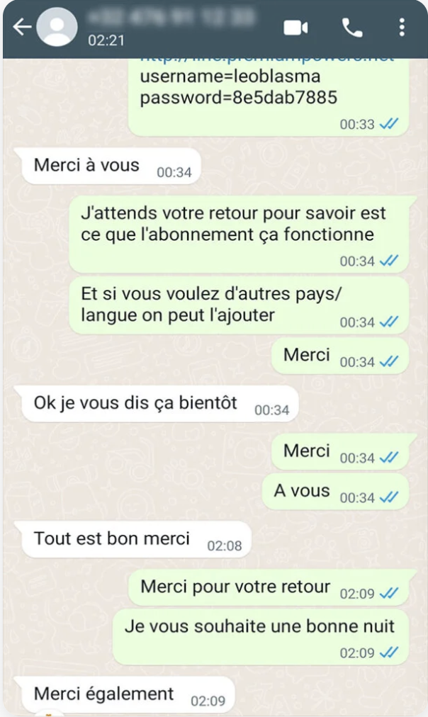 Client satisfait de l'abonnement IPTV OTT Premium